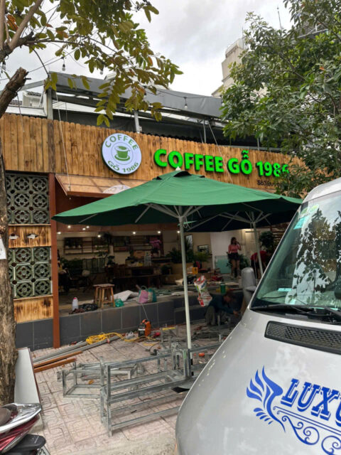Thi công chữ Coffee