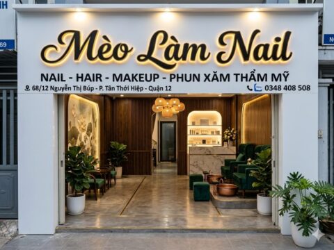 làm bảng hiệu nail xinh